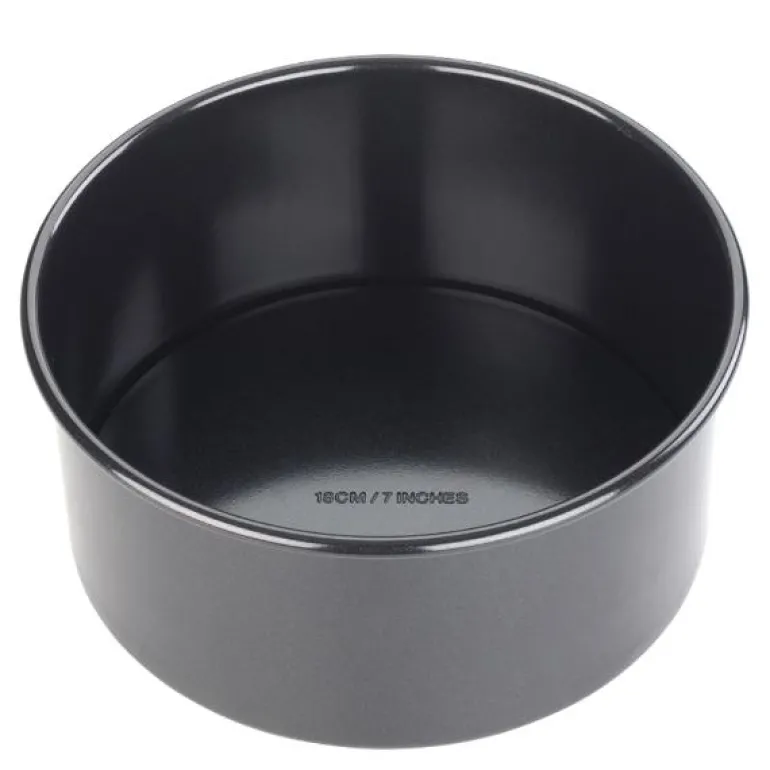 Bakeform løs bunn 18 cm svart