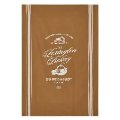 Bakery printed kjøkkenhåndkle 50x70 cm fudge/hvit