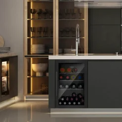 Barbecue Cooler utendørskjøleskap 63L svart
