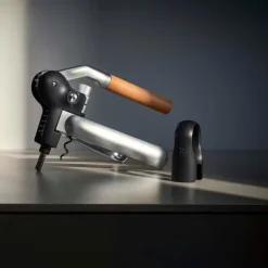 Baric Lever korketrekker med foliekutter krom