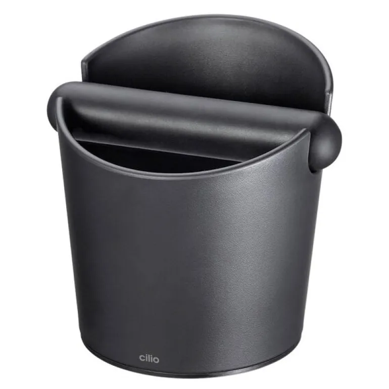 Barista knock box 12 cm svart
