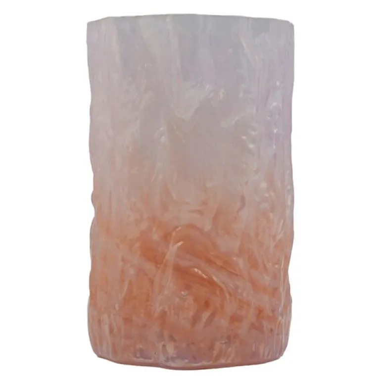 Bark vase 19 cm rosa
