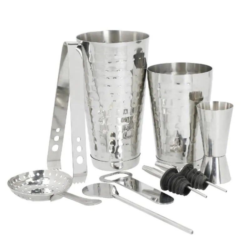 Bartendersett 8 deler sølv