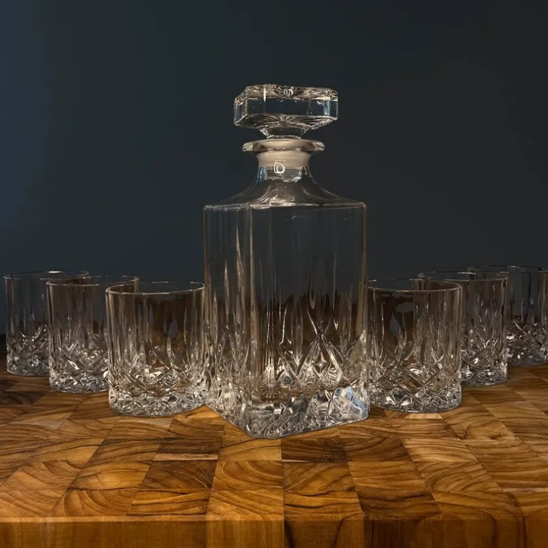 Bar whiskysett 7 deler klar