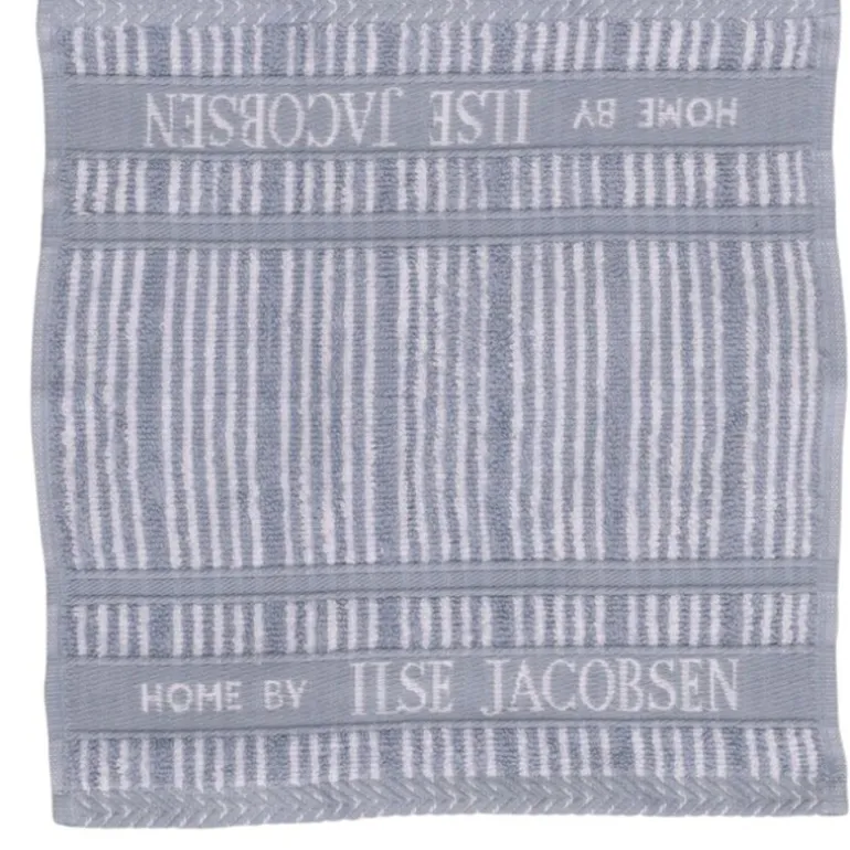 Bath Collection vaskeklut 30x30 cm 4 stk powder blue stripes