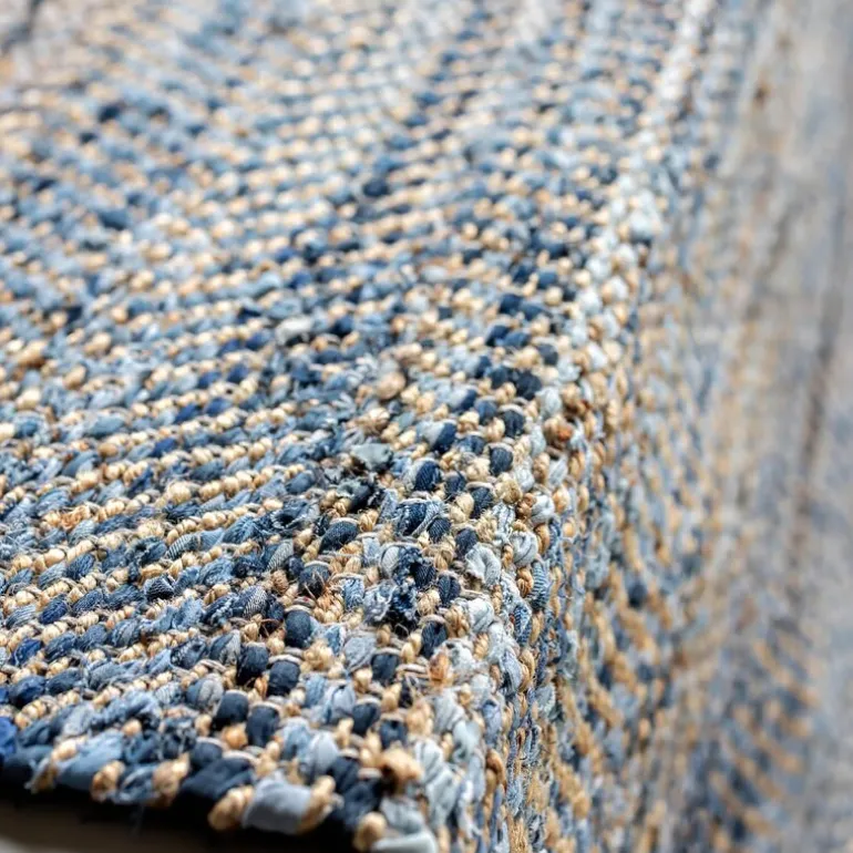 Bay denim ryeteppe 160x230 cm denimblå