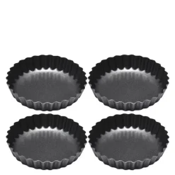 BAYk bakeform 9 cm 4 stk mørk grå