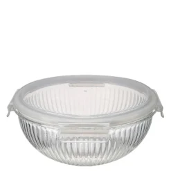 BAYk glassbolle med lokk 3,5 L klar