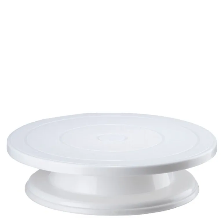 Bayk roterende dekoreringsfat 27 cm hvit