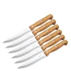 BBQ biffkniv 22,5 cm 6 stk stål/akasie
