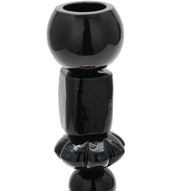 Beads lysestake S 34 cm svart