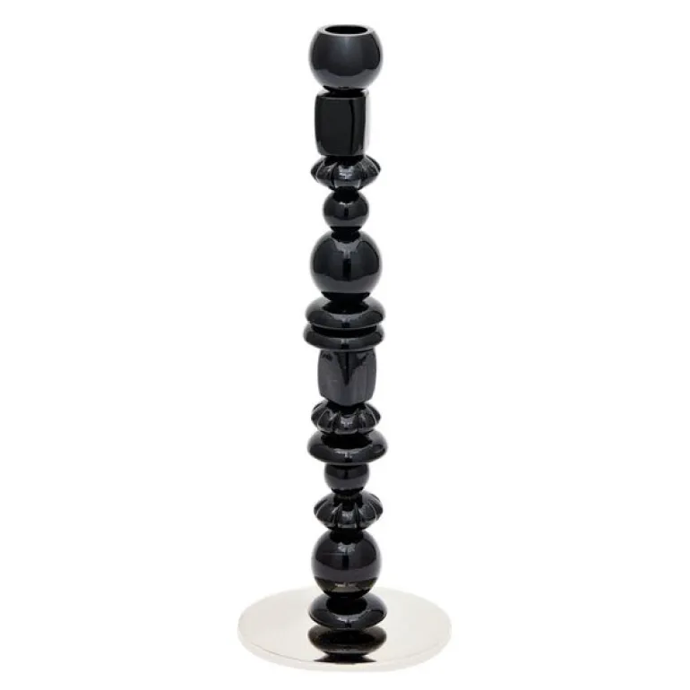 Beads lysestake S 34 cm svart