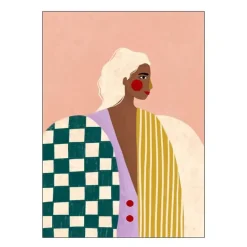 Bea Muller poster 50x70 cm funky blouse
