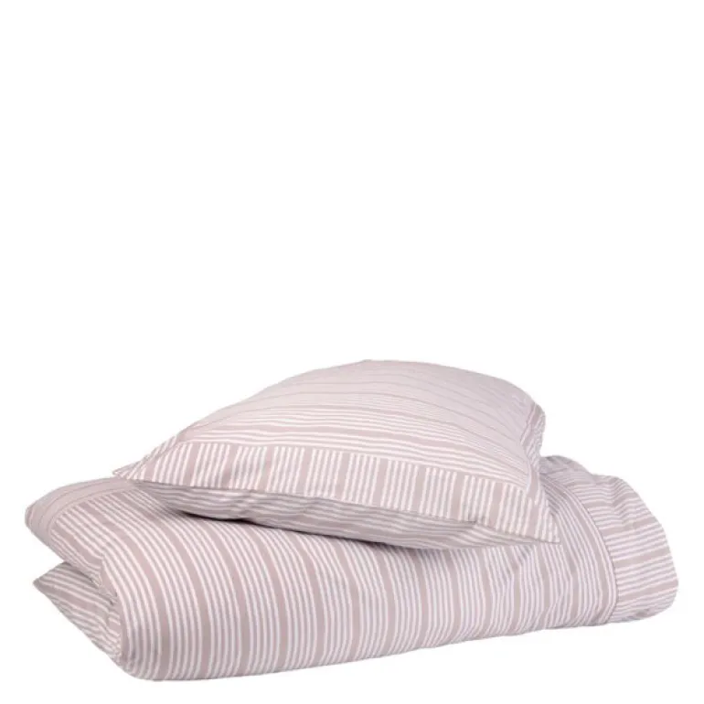 Bedding Collection dynetrekk 140x220+63x60 cm powder rose stripes
