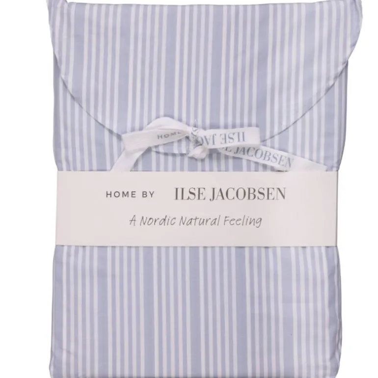 Bedding Collection dynetrekk 140x220+50x70 cm powder blue stripes