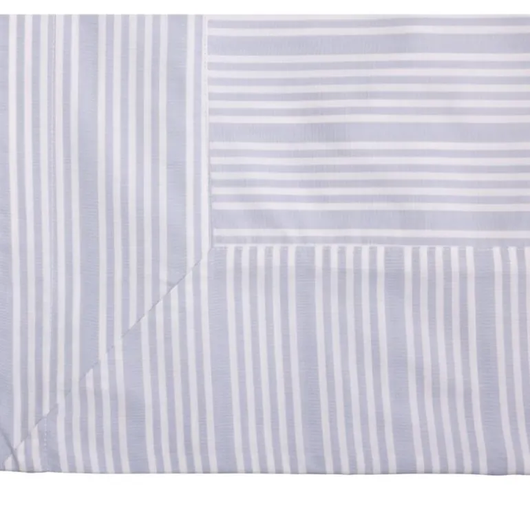 Bedding Collection dynetrekk 140x220+50x70 cm powder blue stripes