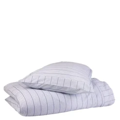 Bedding Collection dynetrekk 140x200+63x60 cm powder blue stripes