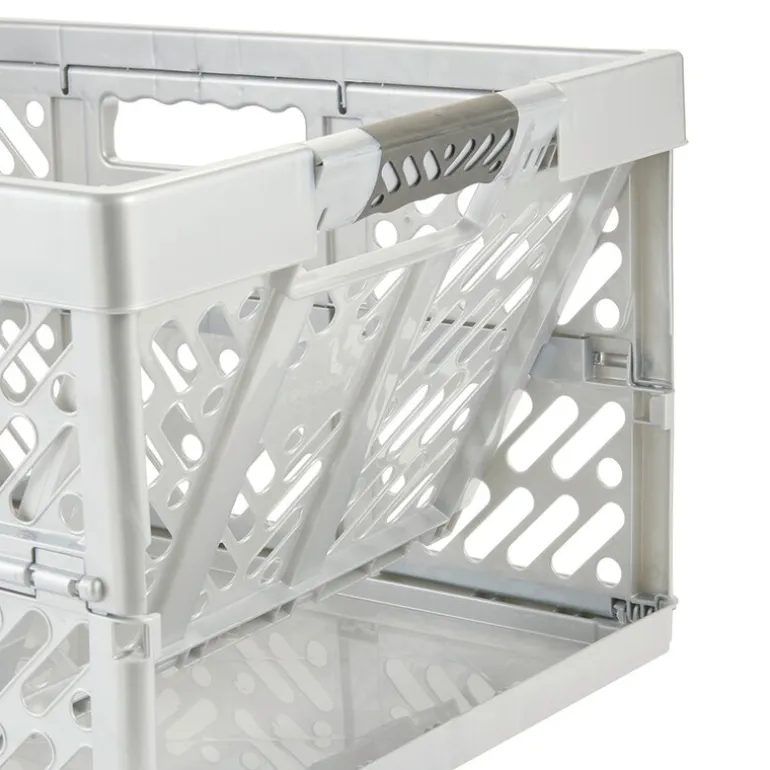 Ben oppbevaringsboks sammenleggbar 45L light silver
