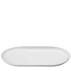 Bernadotte coupe serveringsfat 38x23 cm hvit