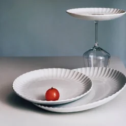 Bernadotte coupe tallerken 22,5 cm hvit