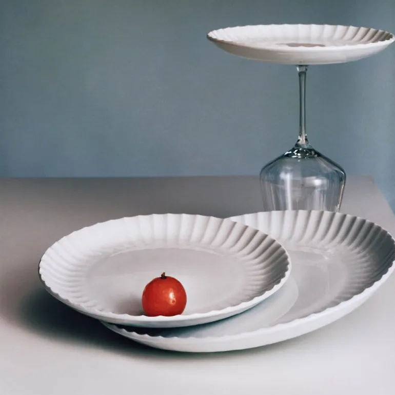 Bernadotte coupe tallerken 22,5 cm hvit