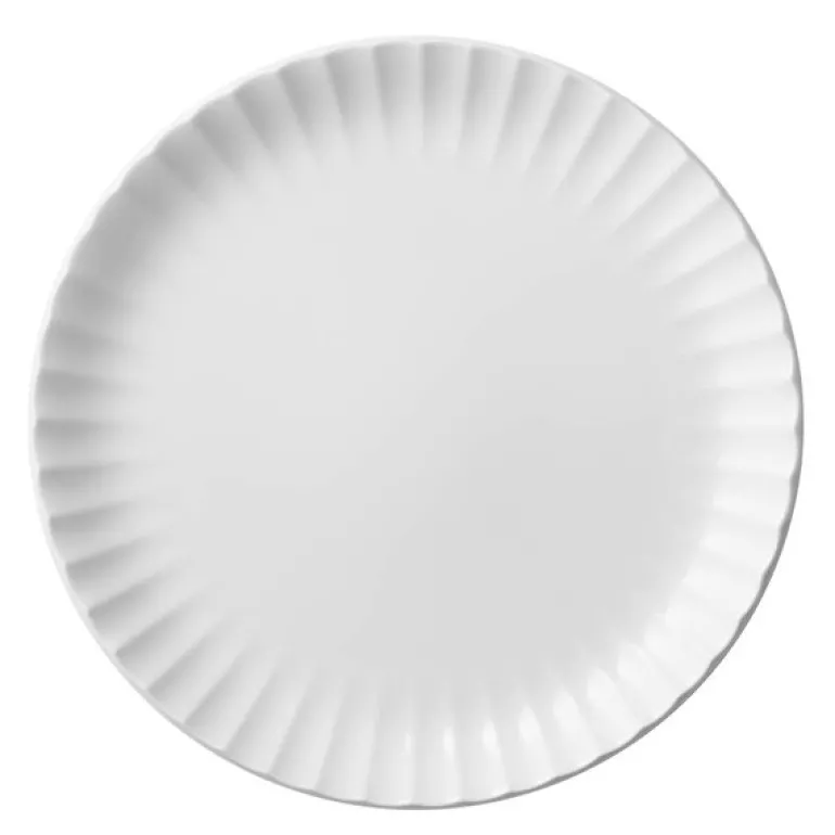 Bernadotte coupe tallerken 22,5 cm hvit
