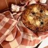 Bertel grytelapp 20x20 cm terrakotta/aprikos