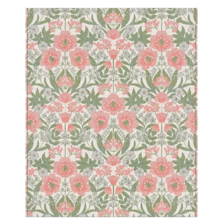 Bettys tulpaner pledd 140x170 cm rosa