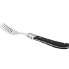 Biffgafler 6 deler svart tre