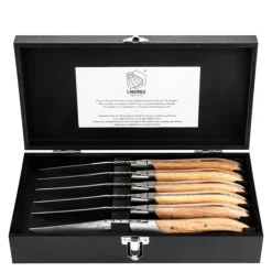 Biffkniver 6 stk oak stonewash