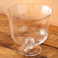 Big Love trifle-/serveringsskål på fot 22 cm riflet