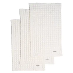 Big Waffle vaskeklut 25x40 cm 3 stk naturhvit