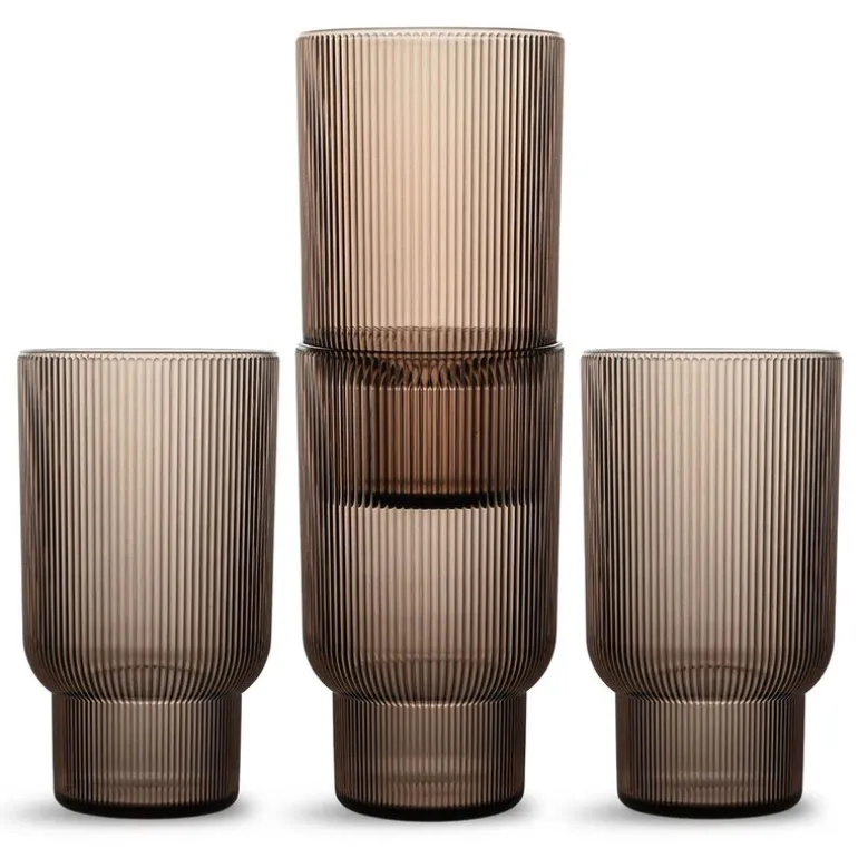 Billi vannglass 43 cl 4 stk brun