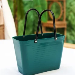 Biobased Plastic veske liten 7,5L mørk grønn