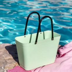 Biobased Plastic veske liten 7,5L lys grønn