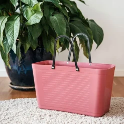 Biobased Plastic veske stor 15 L varm rosa