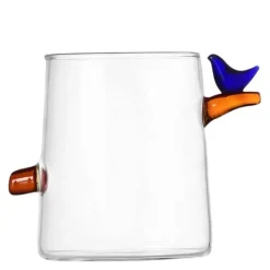 Birds glass 32 cl fugl blå
