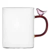 Birds kopp 45 cl fugl rosa