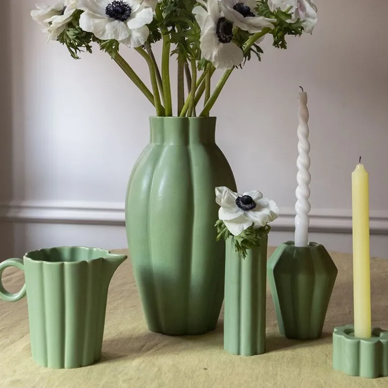 Birgit vase 14 cm olive
