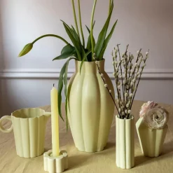 Birgit vase 17 cm pale yellow