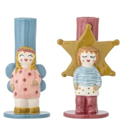 Bisby lysestake 15 cm 2 stk engel