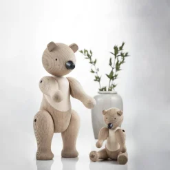 Bjørn eik/lønn 25 cm