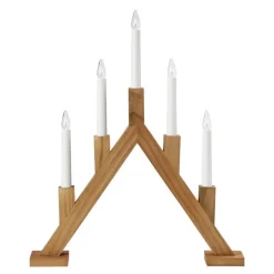 Bjurfors 5-armet adventsstake 47,5 cm beiset brun