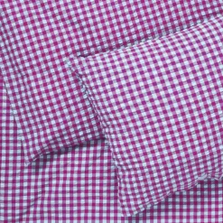 Bæk&Bølge sengetøy 200x220 cm fuchsia/mint