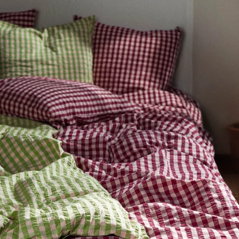 Bæk&Bølge sengetøy 140x220 cm plomme/rosa