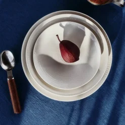 Blå Eld tallerken 26 cm hvit
