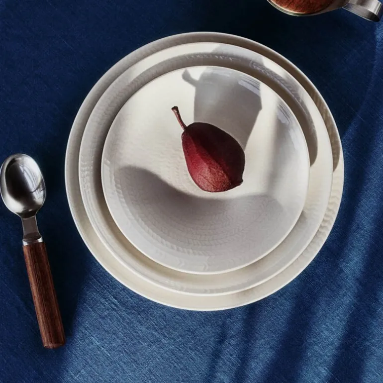 Blå Eld tallerken 23 cm hvit