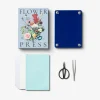 Blomsterpresse 23,5x17,5 cm beige/multi