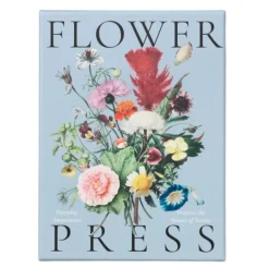 Blomsterpresse 23,5x17,5 cm beige/multi
