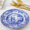 Blue Italian asjett 20 cm blå/hvit